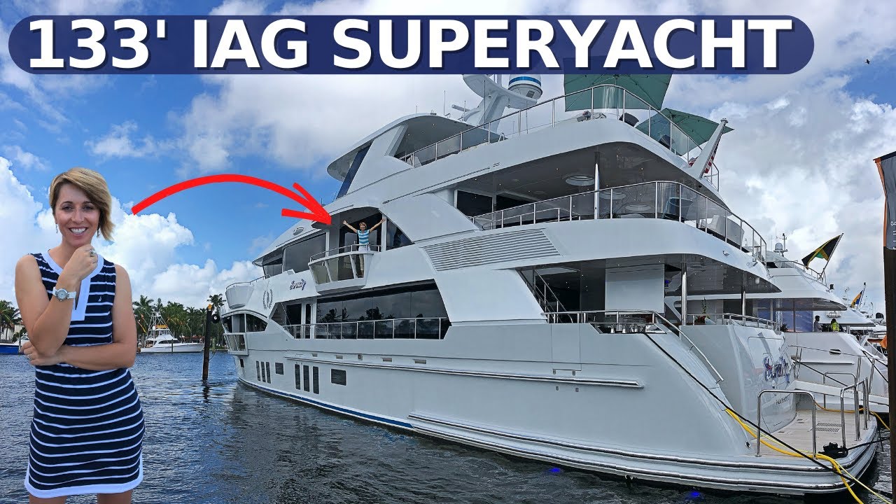 13.500.000 USD 2016 133' IAG "SERENITY" SuperYacht Tutorial și specificații / Tur cu iaht în charter de lux