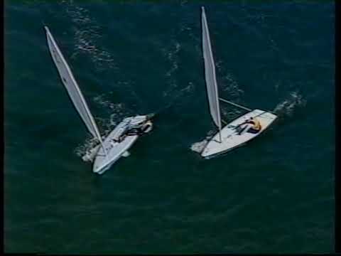 Jocurile Olimpice de la Sydney 2000 Ben Ainslie navighează (Laser)