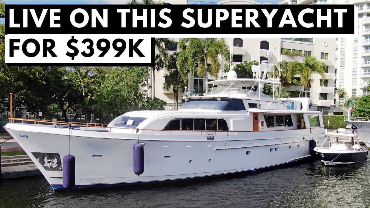 399.000 $ 1983 CHEOY LEE 90 COCKPIT CLASIC MOTOR YACHT TOUR / Aft Cabin Boat Liveaboard SuperYacht