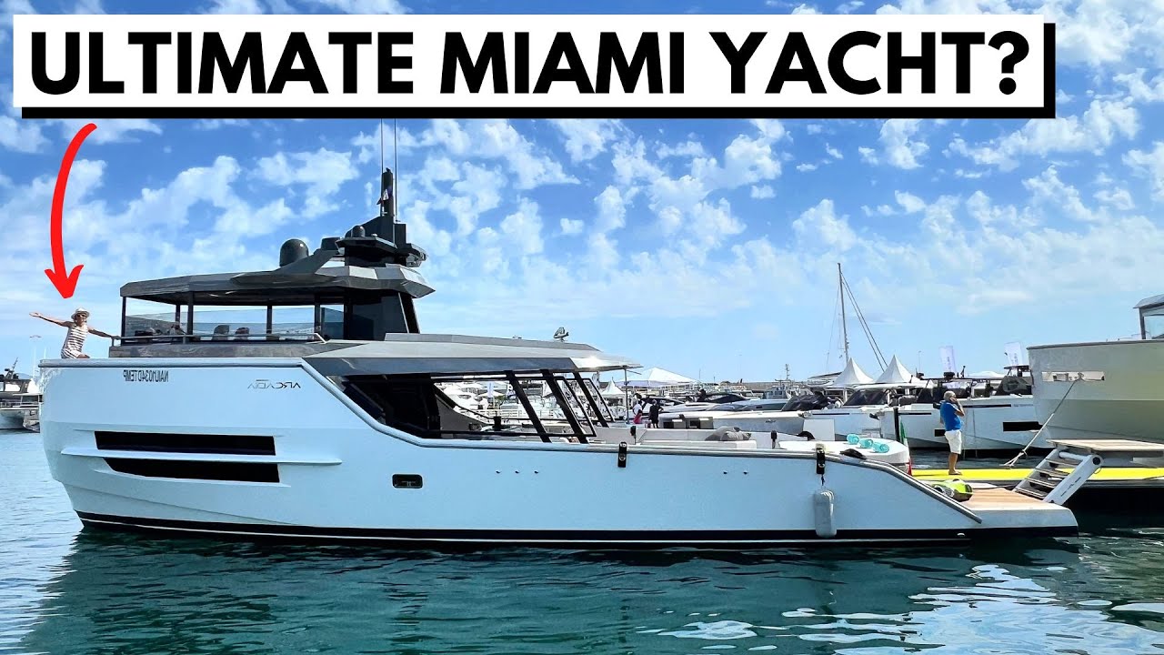2022 ARCADIA 60 SHERPA YACHT TOUR Ultimate Miami Entertainment Party Boat