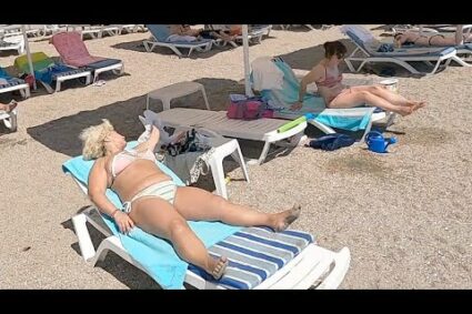 2022 Sea, Sun, Relaxation, 4K  Bikini Beach splendor in the sun  Romania Constanta Mamaia Beach