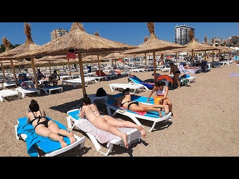 2022 Plaja Windy Greek Beach 4K splendor in the sun  Romania Constanta Mamaia Beach