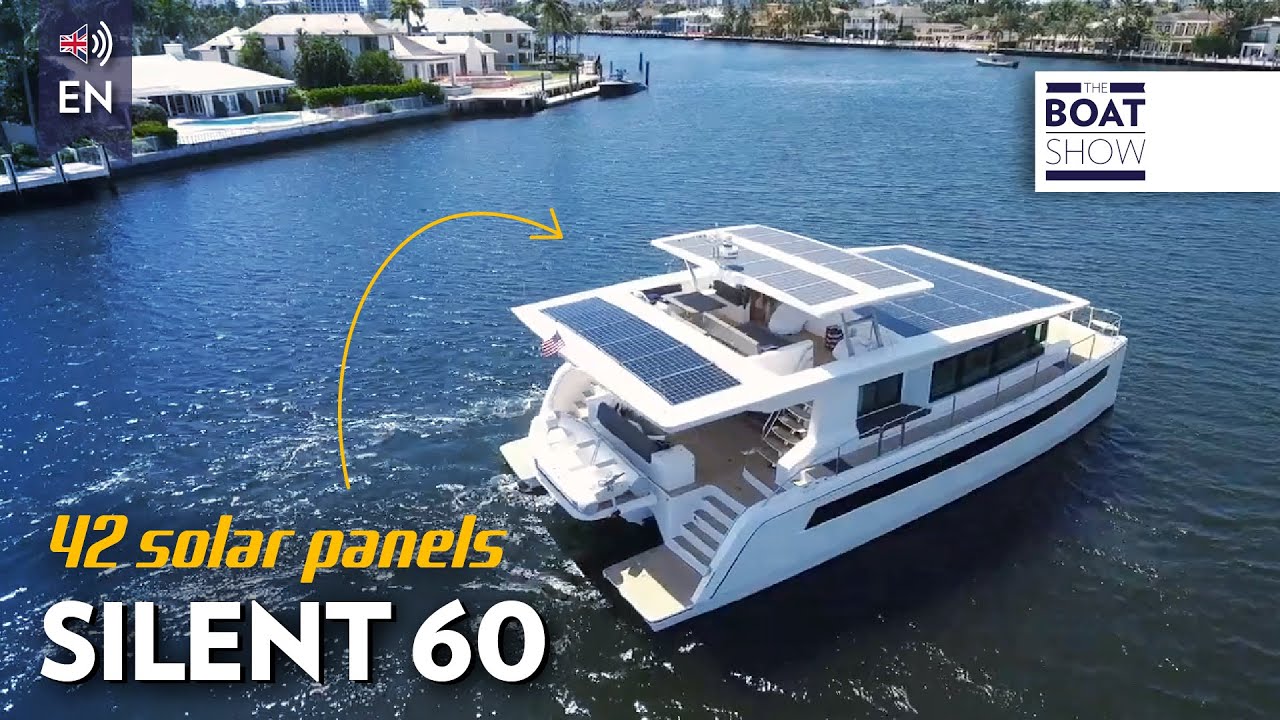 [ENG] SILENT YACHTS 60 - Panou solar Full Electric Yacht Review - The Boat Show