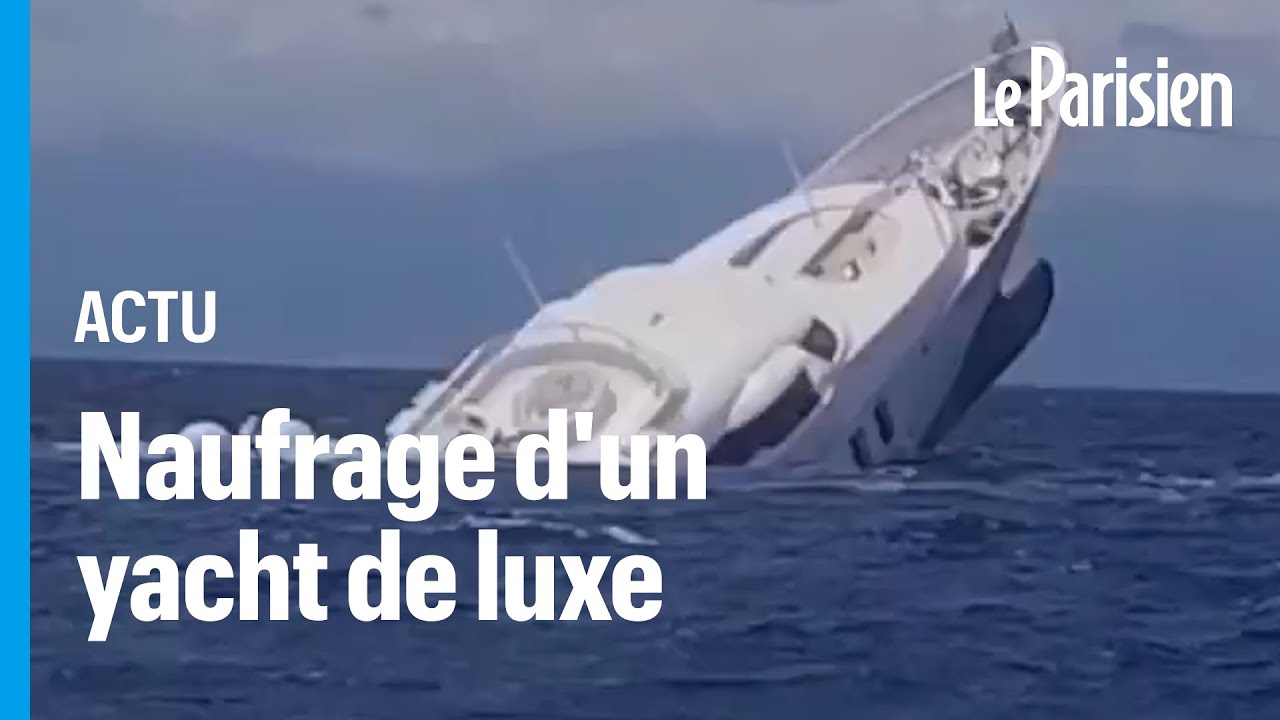 Superyacht-ul de lux se scufundă în largul coastei italiene