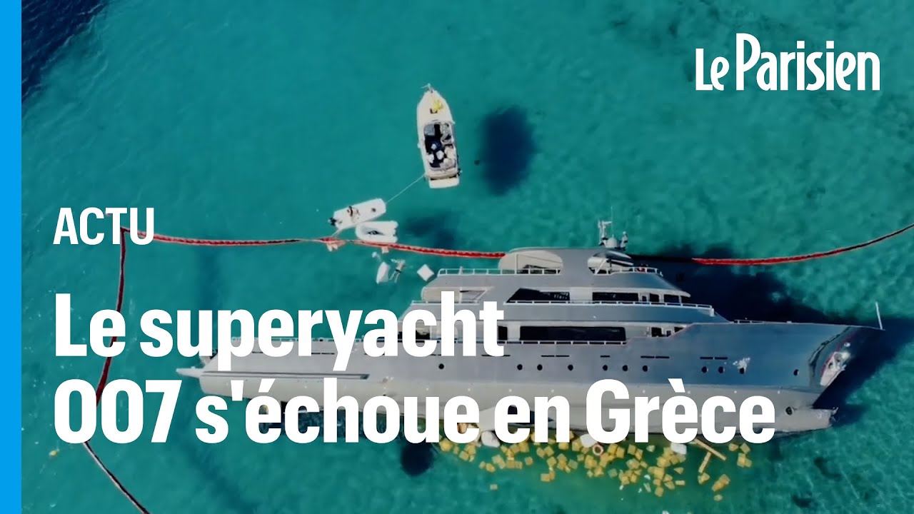 Super-yacht-ul James Bond „007” eșuează pe insula greacă