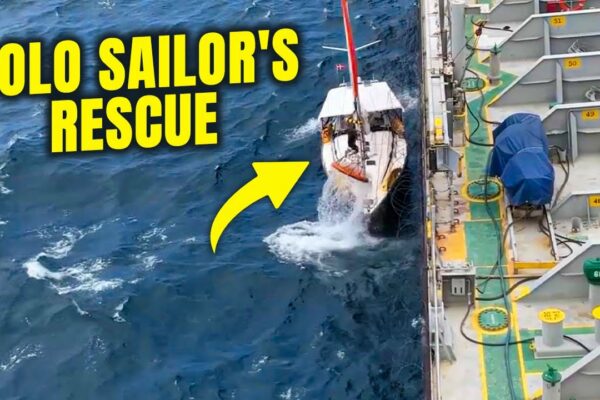 Salvarea marinarului solo cu un petrolier în Oceanul Indian |  Navigarea Vărsătorului în jurul lumii |  Barcă cu pânze