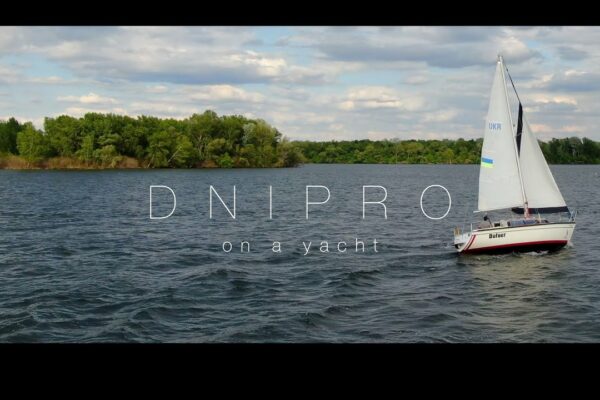 De la mare la mare, „Dnipro”.  Râul Dnipro pe o barcă cu pânze.  Yachting în Ucraina 🇺🇦