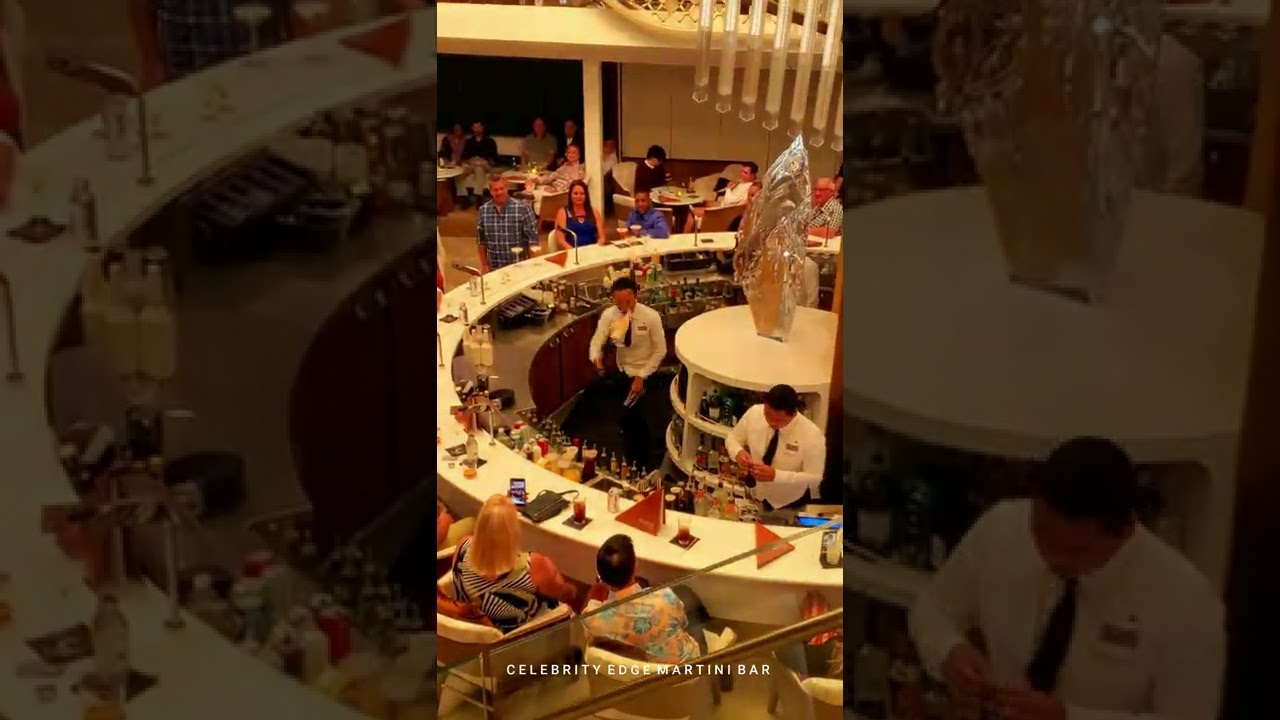 INTERIORUL CELEBRITY EDGE MARTINI BAR |  CROAZIERĂ SAILINGS MIAMI #short