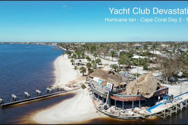 Tur cu drone la Yacht Club - Uraganul Ian - Cape Coral Ziua 2 - Pt.  2/2