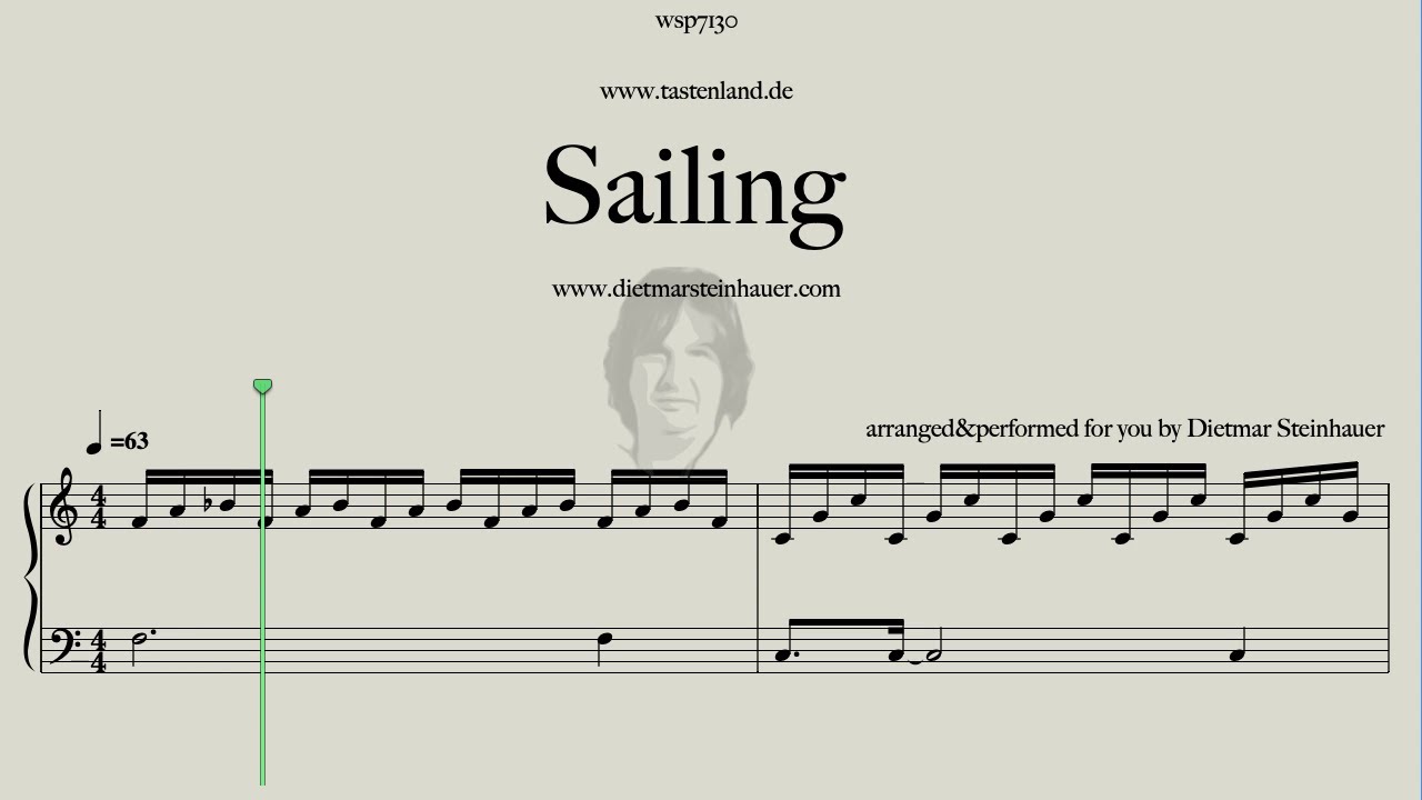 Sailing - Easy Piano