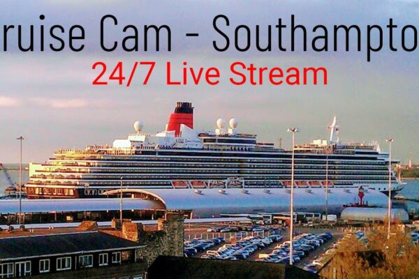 Cameră de croazieră (Noua sărbătoare a carnavalului) - Transmitere live a navelor de croazieră din Southampton (24/7) în 4K