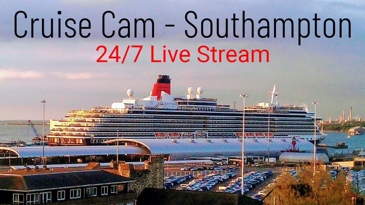 Cameră de croazieră (Noua sărbătoare a carnavalului) - Transmitere live a navelor de croazieră din Southampton (24/7) în 4K