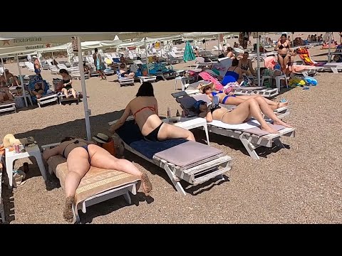 2022 Plaja Nuba Club Beach 4K video Romania Bikini Beach Mamaia Beach