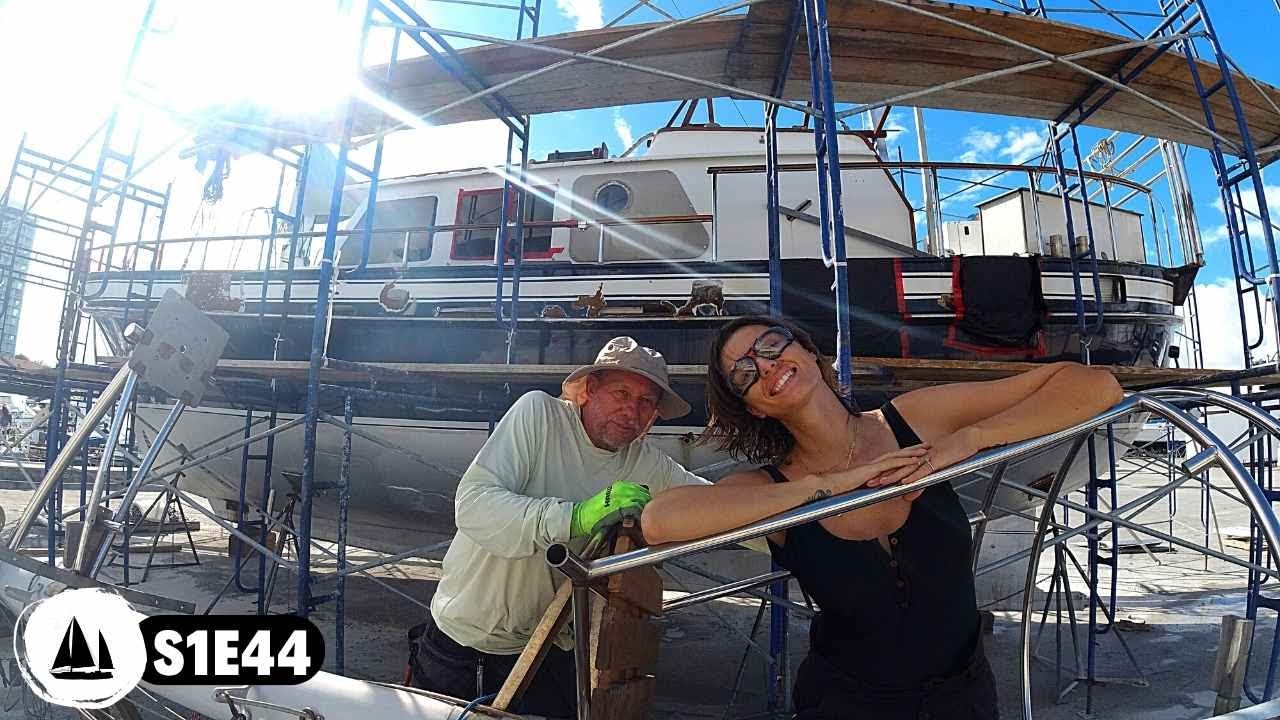 Bluewater Sailboat Refit DIY pentru navigație în jurul lumii!  Proiect de restaurare a barca cu pânze din oțel