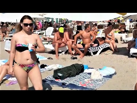 Part 7 Plaja Costinesti 4K video Romania Bikini Beach Mamaia Beach