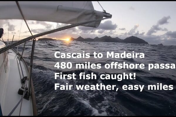 Navigare Cascais la Madiera - pasaj de 480 de mile - Delfini, prind ton listao, sosire Porto Santo