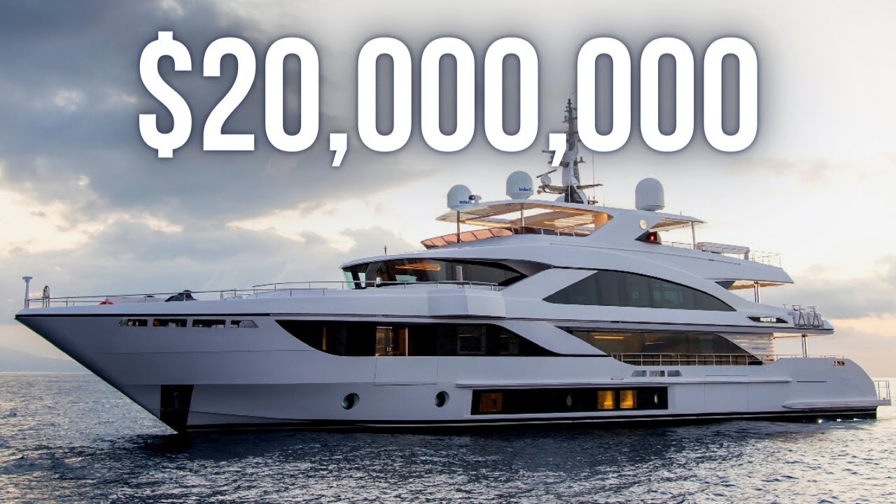 În interiorul unui SuperYacht de lux de 20.000.000 USD |  Majesty 140 Super Yacht Tour