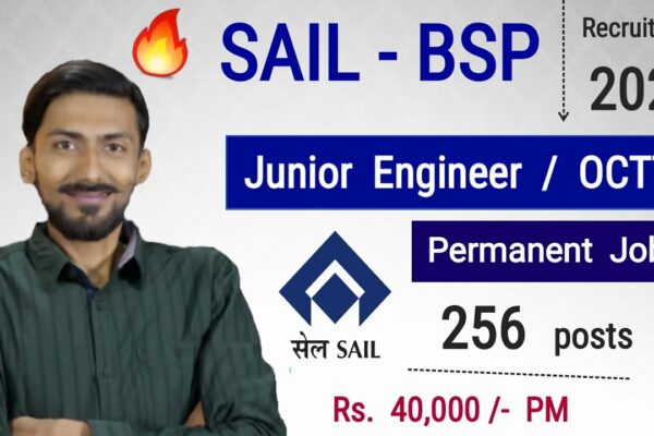 SAIL – recrutare BSP 2022 🔥 Inginer Junior / OCTT |  256 de postări |  Rs.  40.000/- PM |  Loc de munca permanent