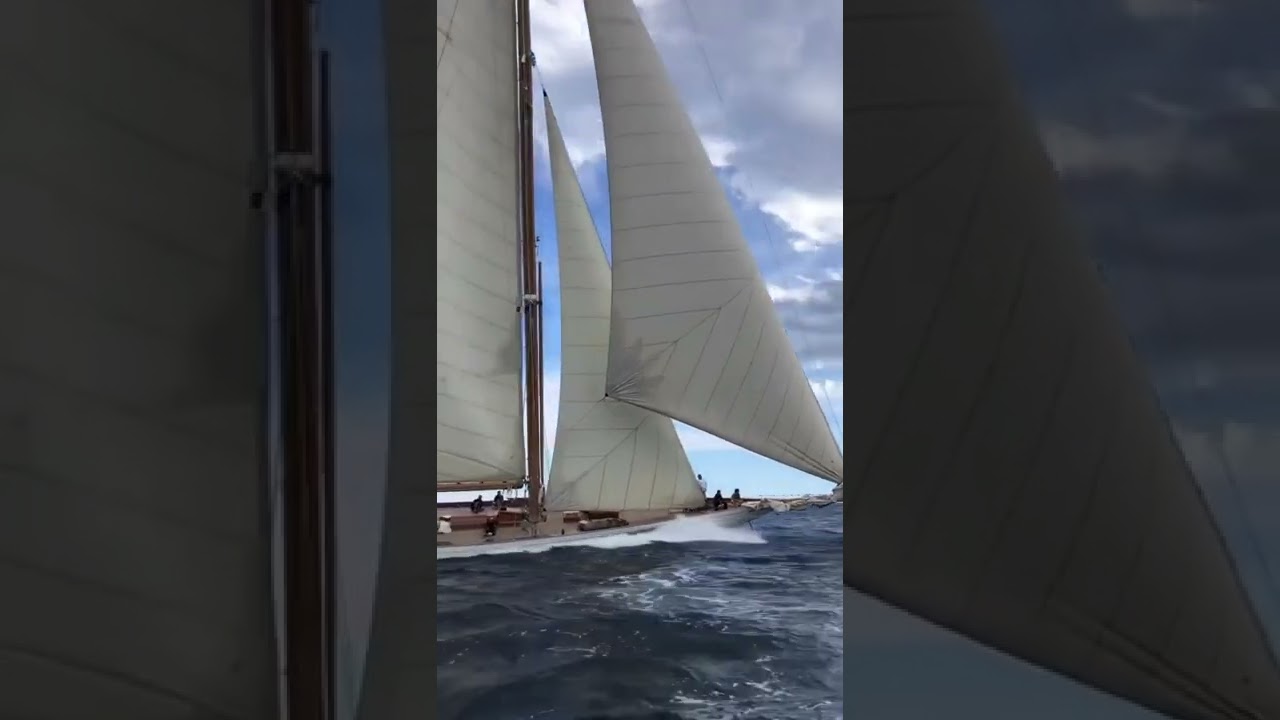 41.15m Sailing Yacht Cambria la les voiles de saint tropez 2022 😍😍