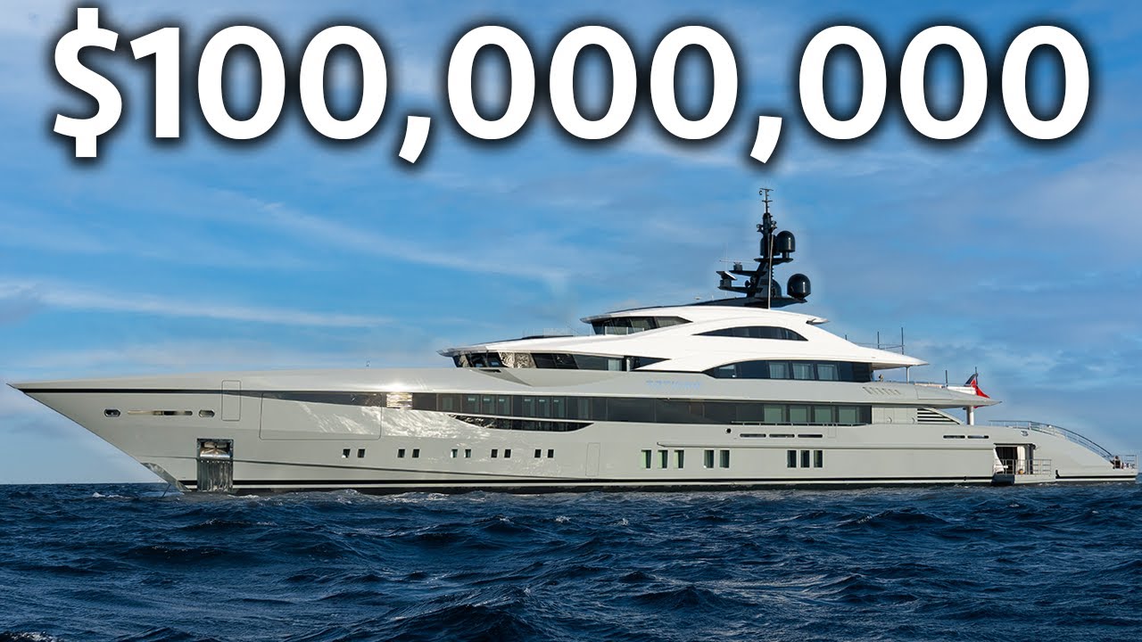Turul unui MEGAYACHT nou-nouț de 100.000.000 USD cu 2 piscine