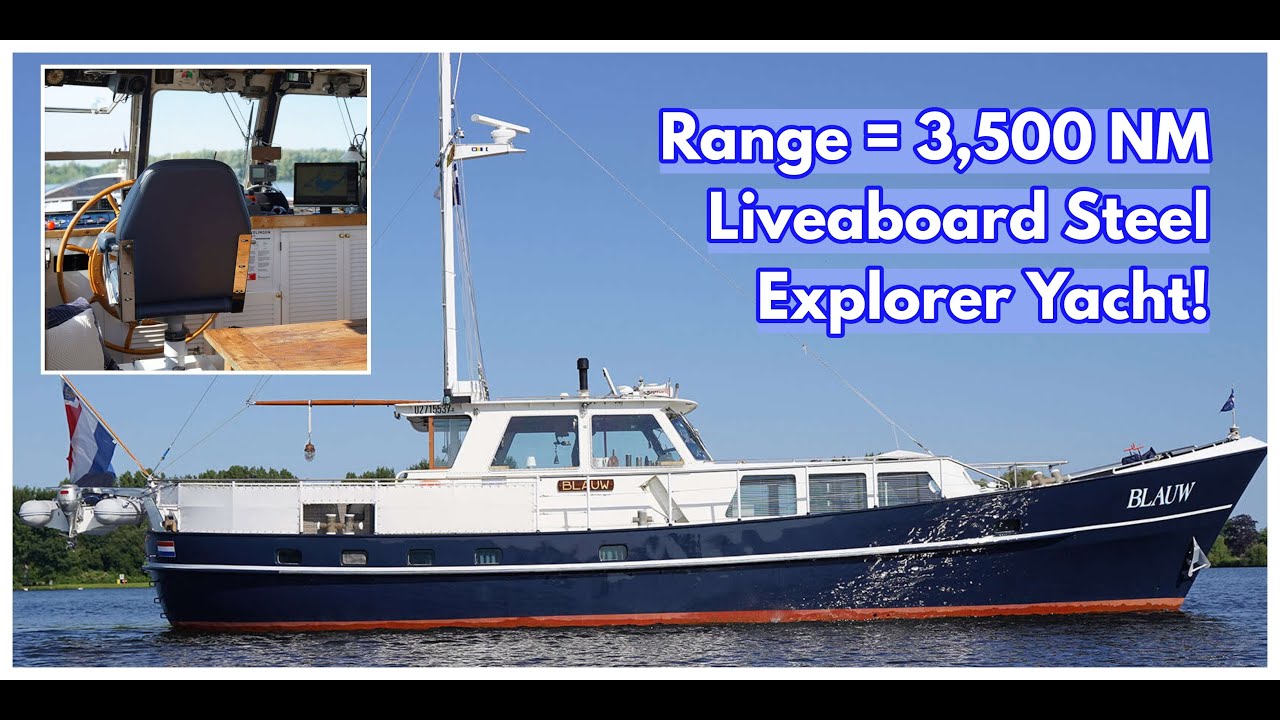 585.000 € STEEL Cruise Yacht Explorer de vânzare!  |  M/A „MS Blauw”