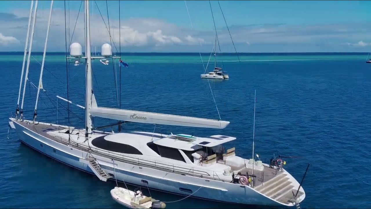 144 de picioare.  Sailing Superyacht „ENCORE” de Dubois și Alloy Yachts New Zealand