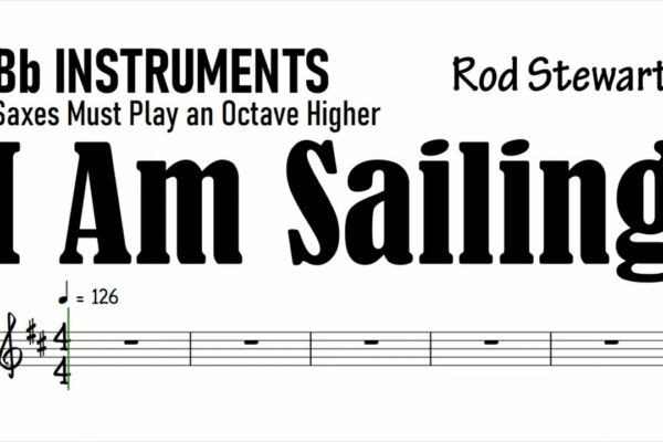 I Am Sailing Bb Instruments Partituri Melodie Play Along Partitura