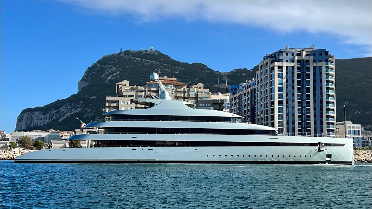 Savannah, 81 m @Feadship Built SuperYacht Docking In Gibraltar
