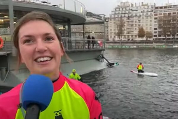 Nautic Paris 2022 - Pauline premiere du podium feminin du Nautic Paddle 2022