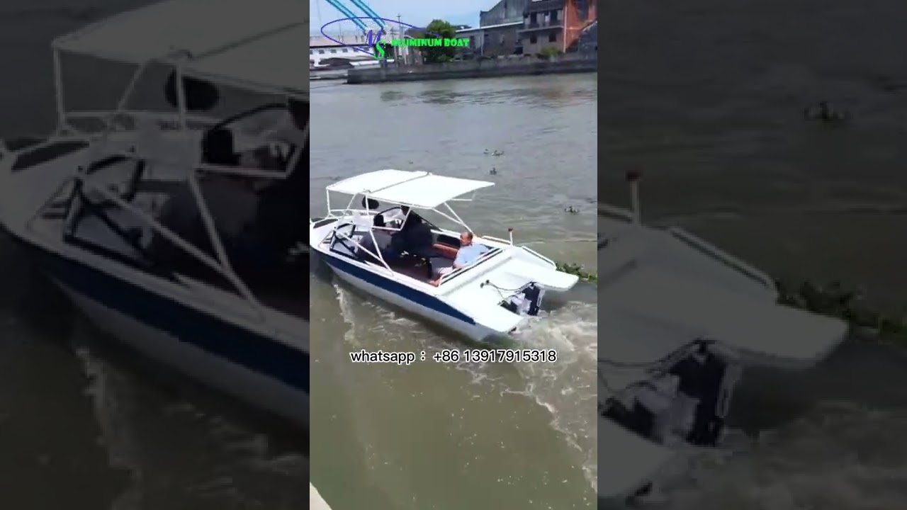 Barcă electrică de agrement de 5,8 m pentru călătorie de probă, potrivită pentru lacurile din parc și râurile urbane.