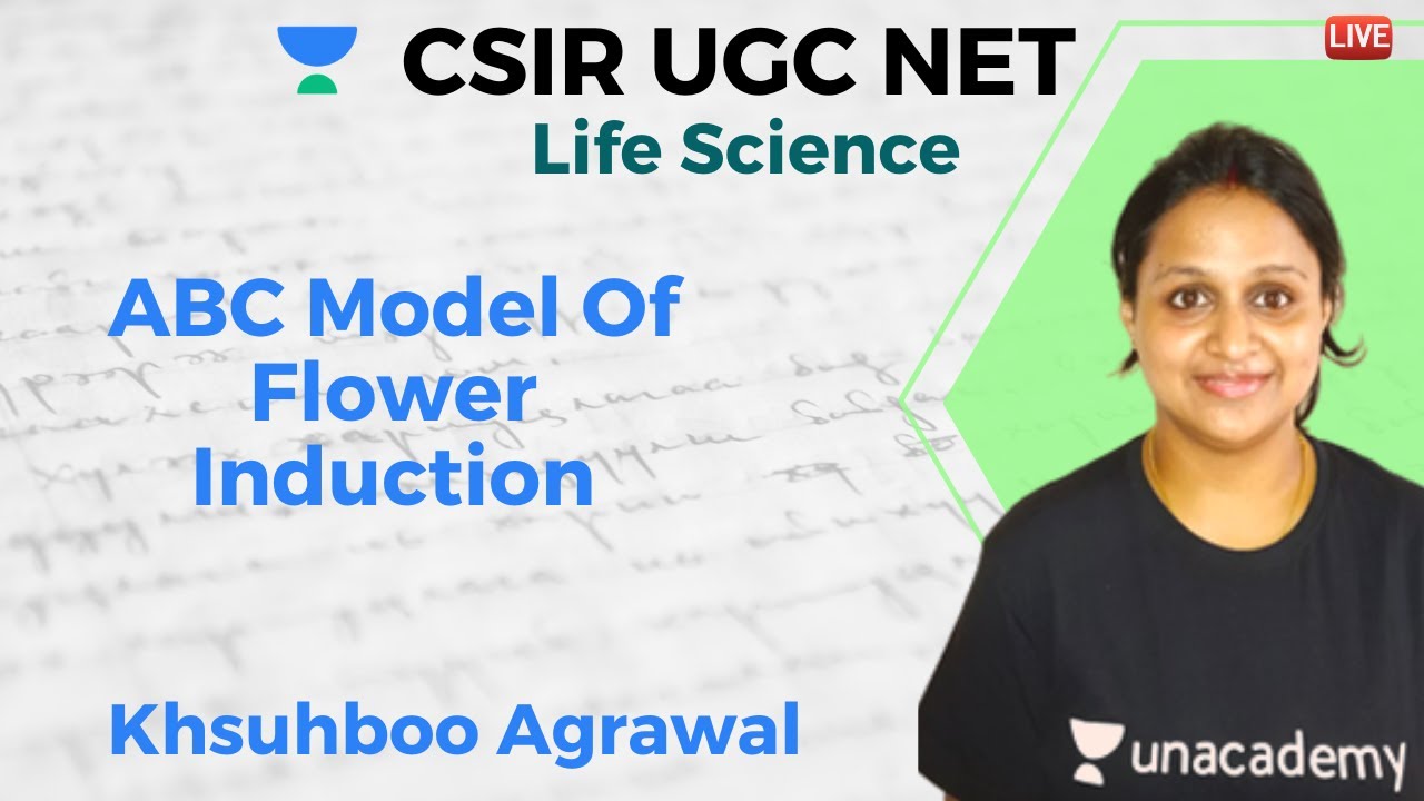 Modelul ABC al inducției florilor |  Știința vieții |  Unacademy Live- CSIR UGC NET |  Khushboo Agrawal