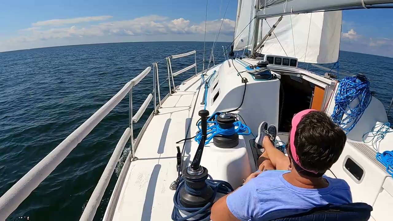 Beneteau First 40.7 Sailing Off Door County, WI