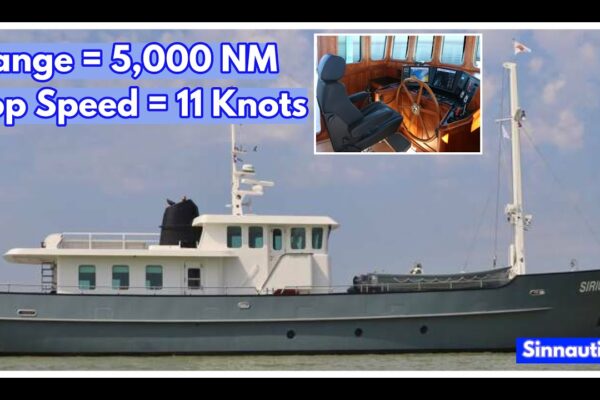 1,2 M EUR DE VÂNZARE Yacht Trawler de croazieră din Oțel!  |  M/Y „Sirius”