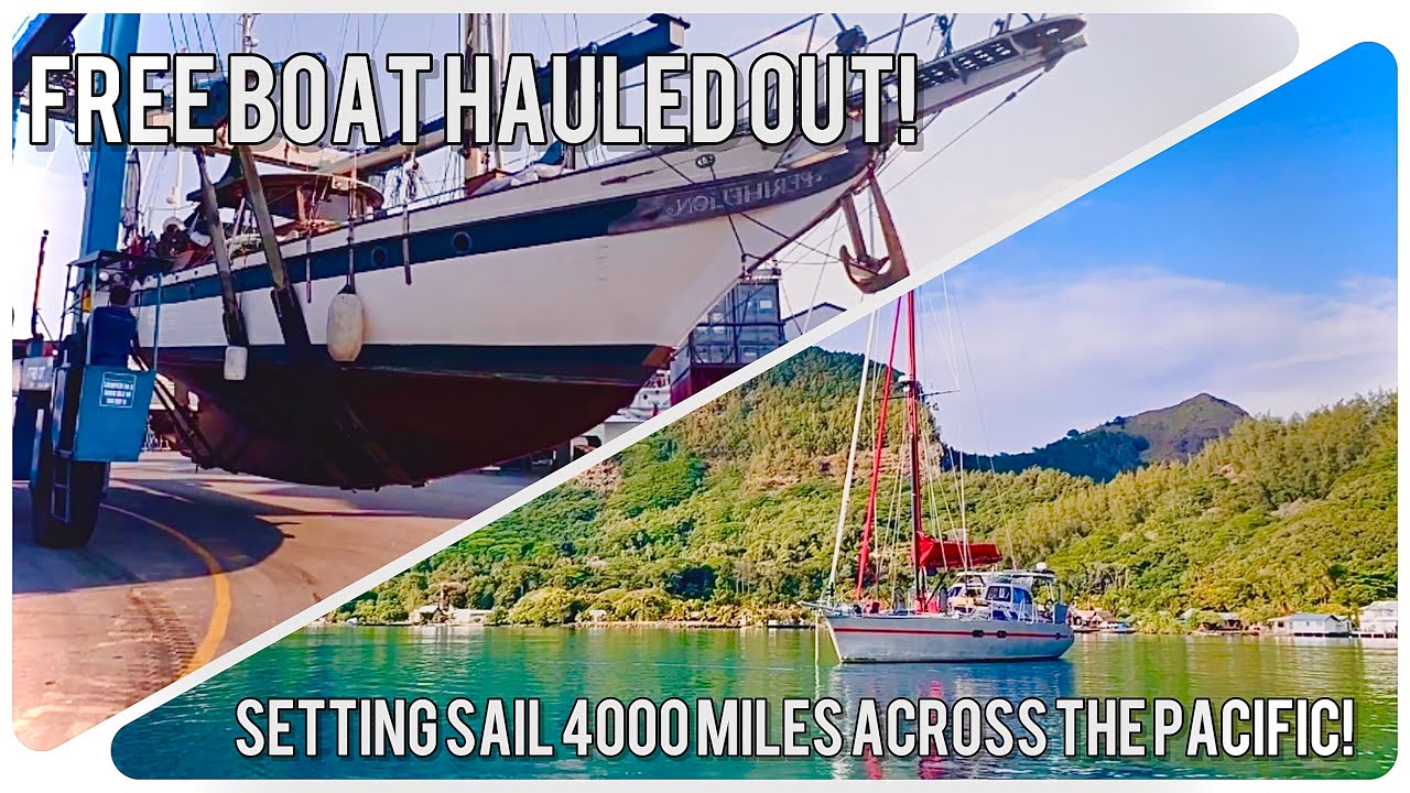 Barcă gratuită transportată și pornind la 4000 de mile peste Oceanul Pacific!