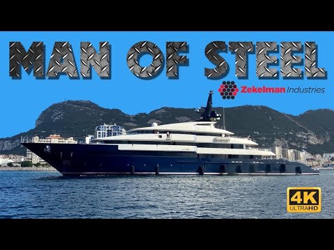MAN OF STEEL, fostul iaht al lui Steven Spielberg, Seven Seas, acostează în Gibraltar 4K