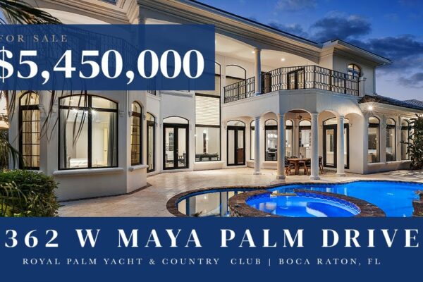 Vizitați o proprietate de 5,45 milioane USD în Boca Raton, Florida