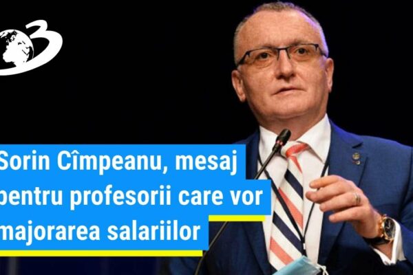 Cîmpeanu: Nu există reformă fără salarii motivante