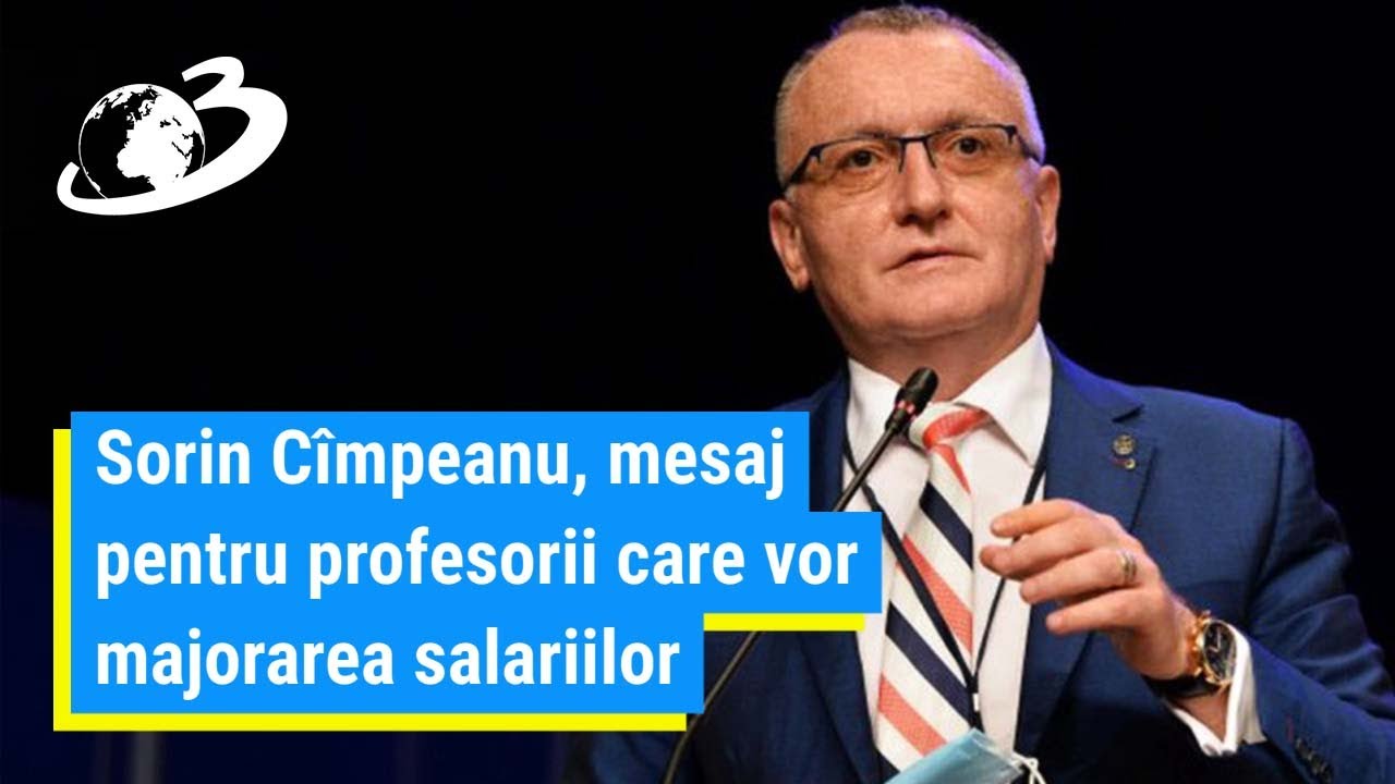 Cîmpeanu: Nu există reformă fără salarii motivante