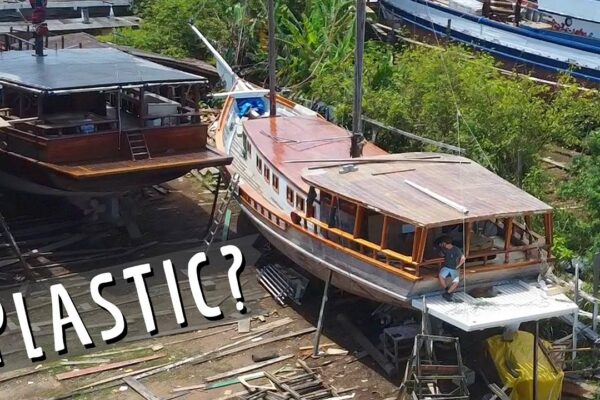 Construirea unei barca cu pânze din LEMN cu PLASTIC?  — Sailing Yabá #120