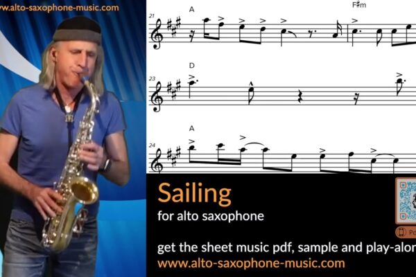 Cum să cântați „Sailing” al lui Rod Steward · Versiunea pop-jazz · Saxofon Alto