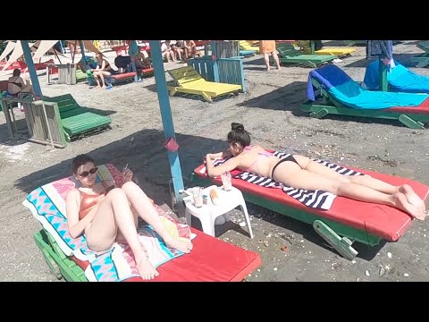 2021 Plaja Spagia Inglese Beach 4K Sun Summer Party Fun  Romania Constanta Mamaia Beach.