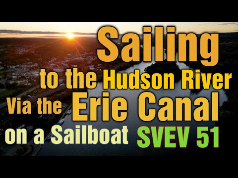 Navigare către râul Hudson prin Canalul Erie cu o barcă cu pânze.  SVEV 51