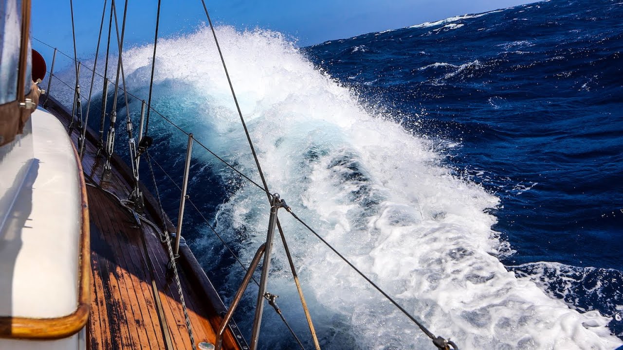 Navigare pe vreme grea și valuri mari la 600 de mile în larg (traversarea Pacificului punctul 4)