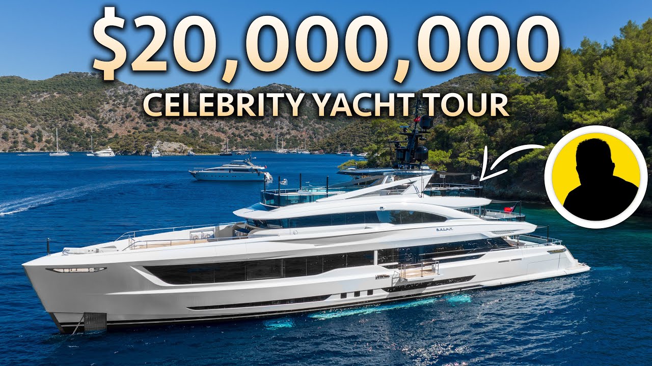 În interiorul unui Mega Yacht nou-nouț deținut de celebrități, în valoare de 20.000.000 USD