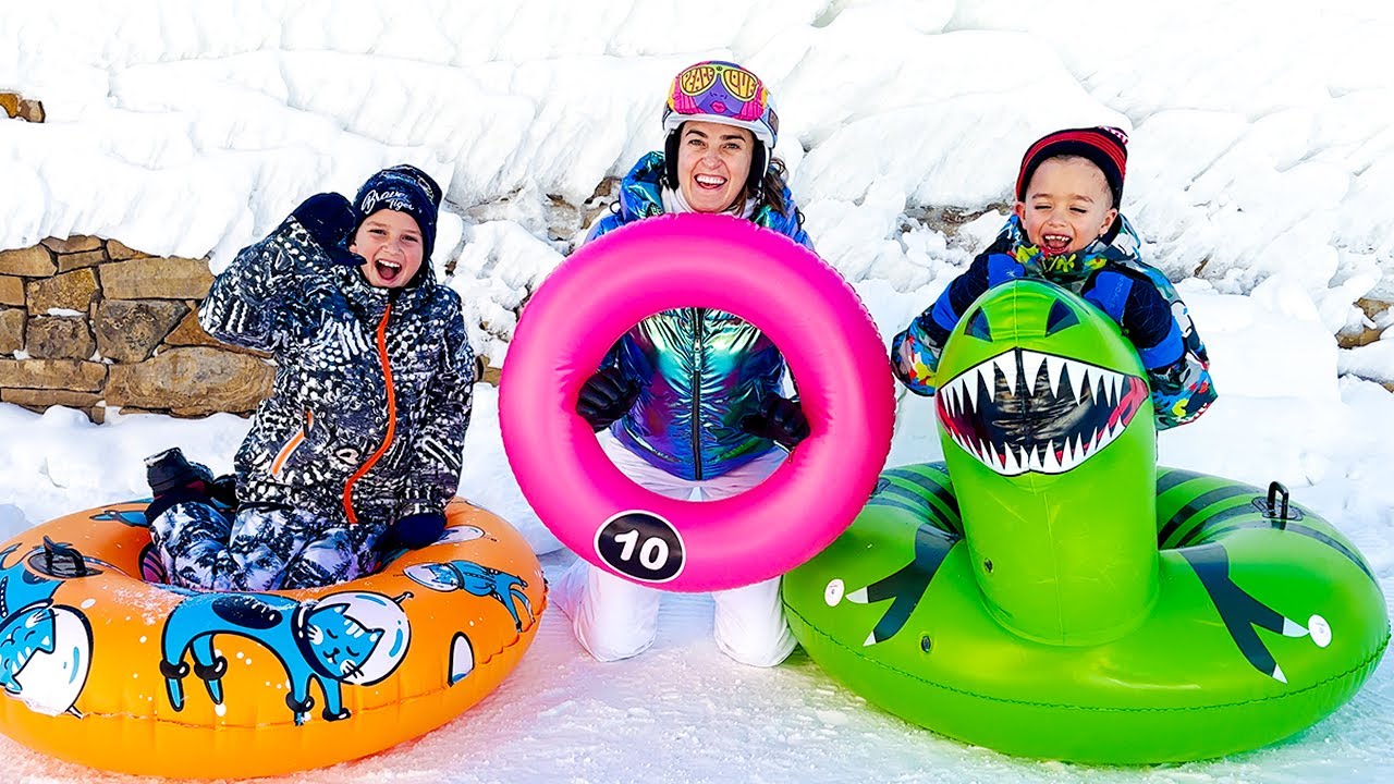 Vlad și Niki explorează Activitățile de iarnă pentru copii