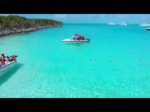 Dronă DJI Porcii din Exuma Bahamas 2019