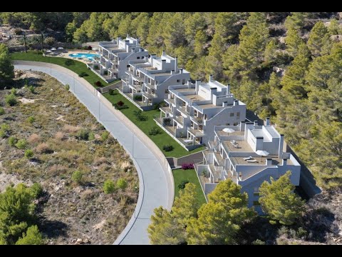Apartamente noi cu terasă, cu terase mari și vedere la mare, în Calpe, Spania
