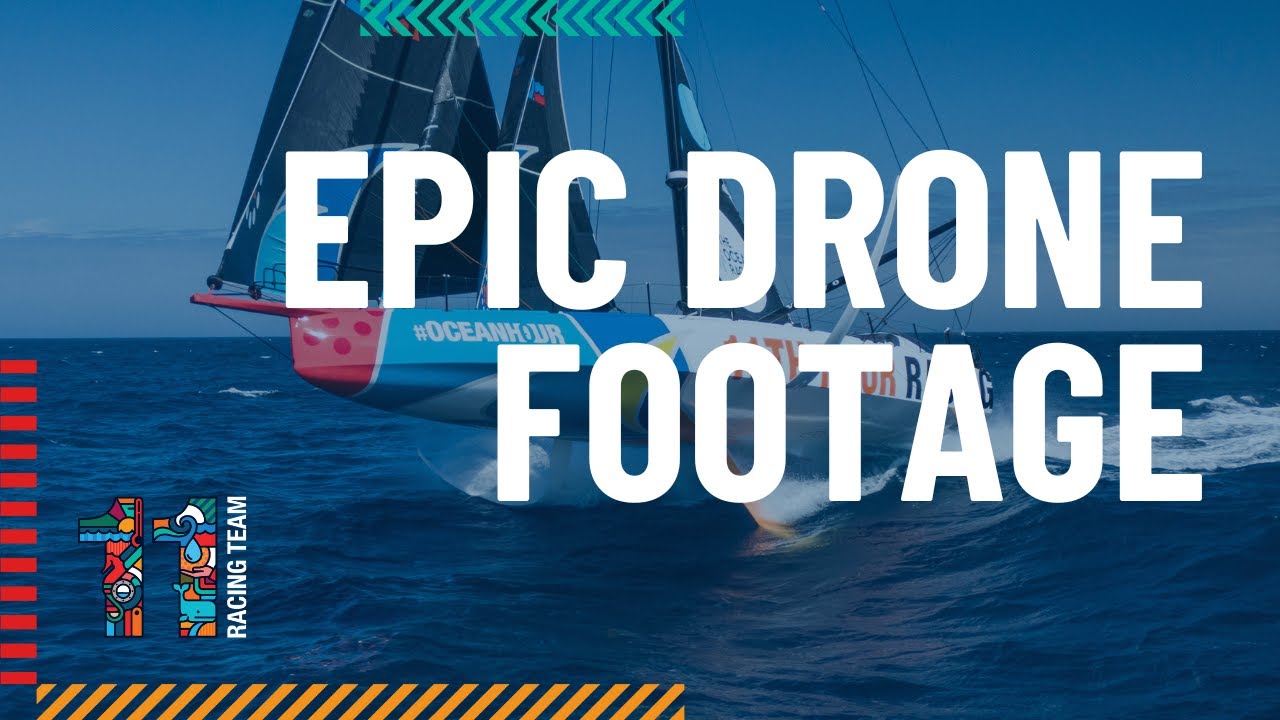 Imagini EPIC cu drone cu navigație IMOCA în Oceanul de Sud!