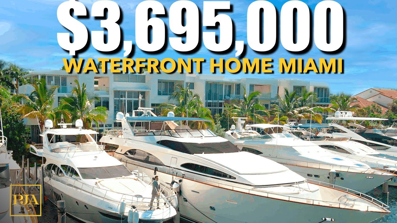 În interiorul unui conac de 3.695.000 USD pe malul apei FLORIDA |  MIAMI |  Tur acasă de lux |  Peter J Ancona