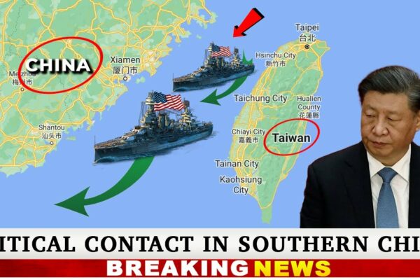 Criză în Marea Chinei de Sud!  Nava masivă de război americană navighează prin strâmtoarea Taiwan